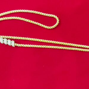 Pure Panchaloha Unpolished Side Spring  ropu model Chain – 24 Inches