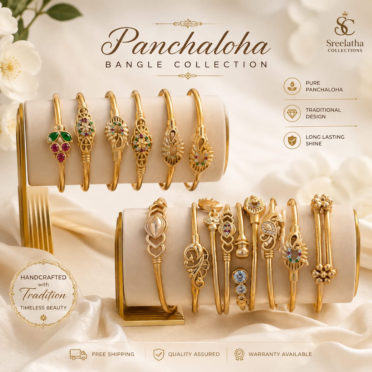 Pure Panchaloha Ladies Kada – Traditional Designer Bangles