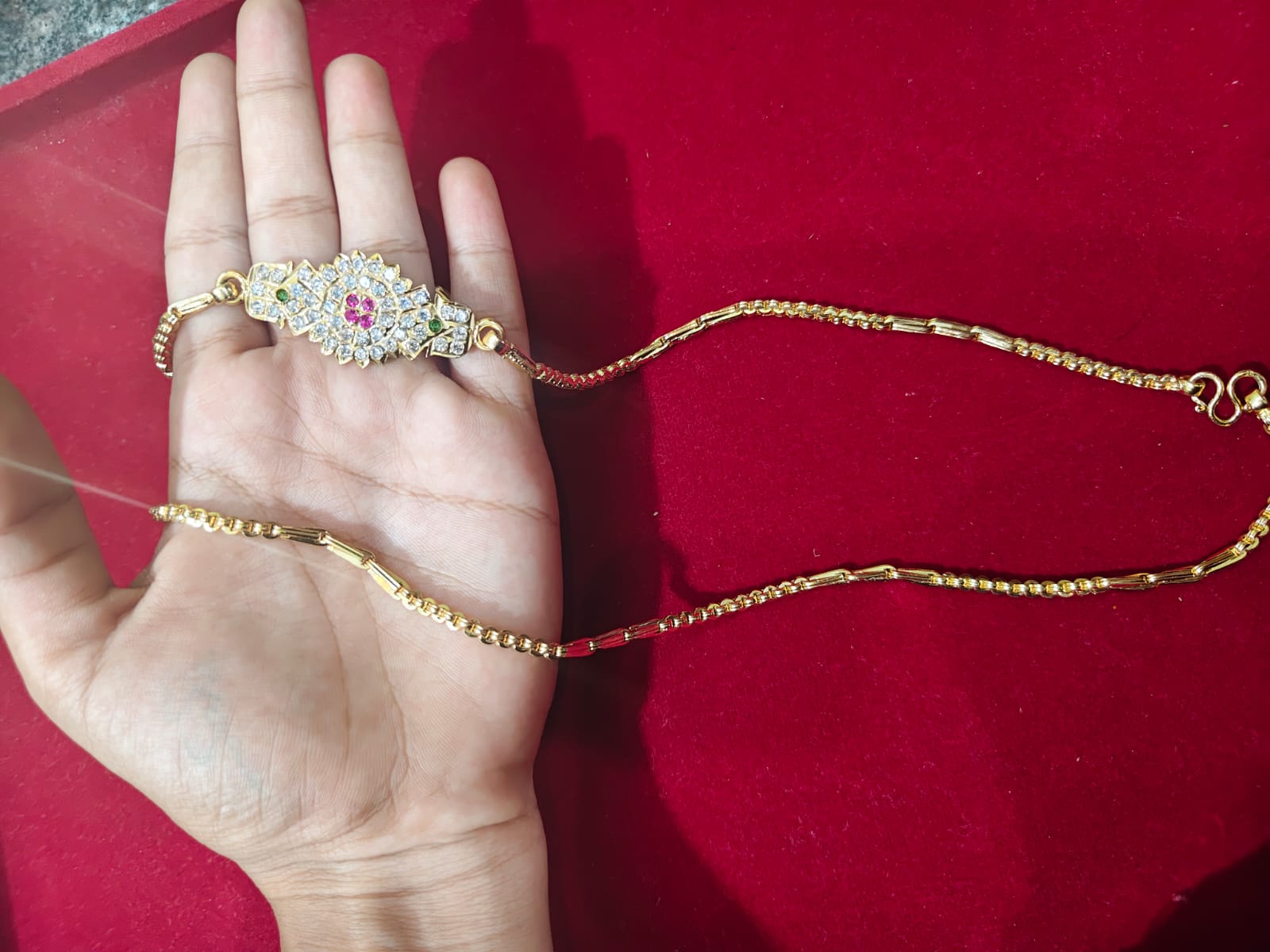 Pure Panchaloha Handmade Chain with Designer 28 inch