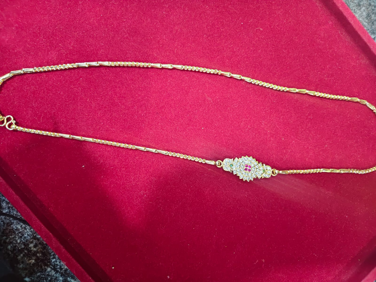 Pure Panchaloha Handmade Chain with Designer 28 inch