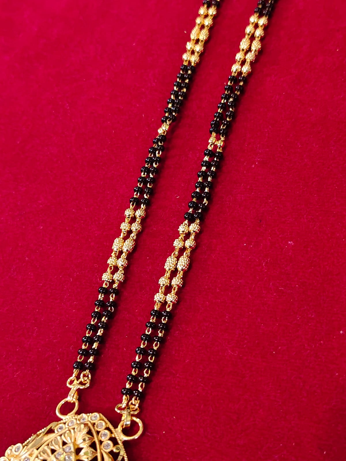 🌸 Pure Panchaloha Black Beads Chain 🌸
