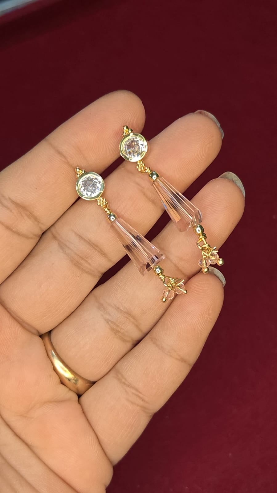 Premium Crystal Dangle Earrings